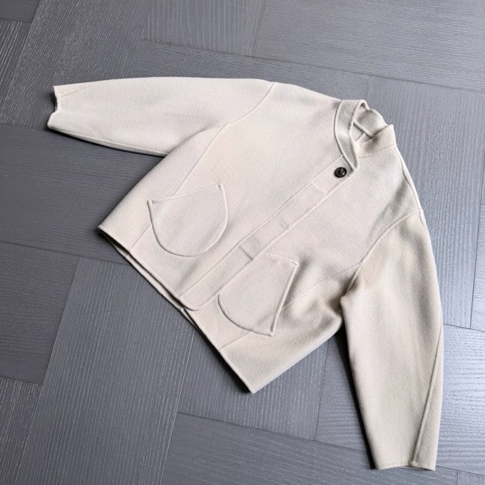 Soeur Windosr Coat Chalk S Wool Jacket - Picture 3 of 16
